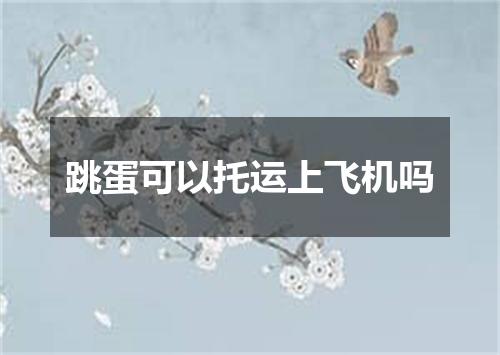 跳蛋可以托运上飞机吗