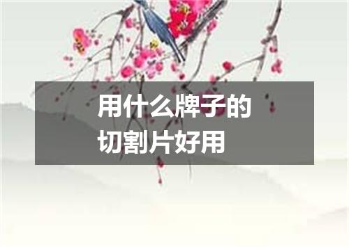 用什么牌子的切割片好用