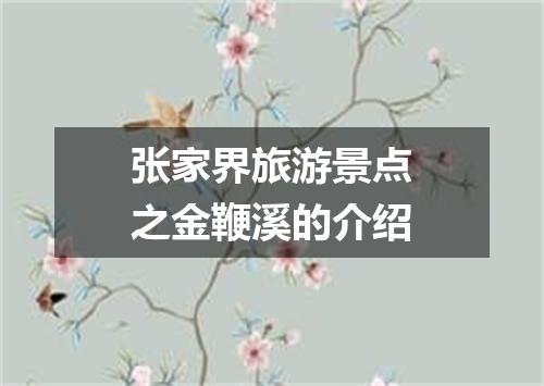 张家界旅游景点之金鞭溪的介绍