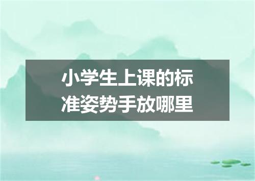 小学生上课的标准姿势手放哪里