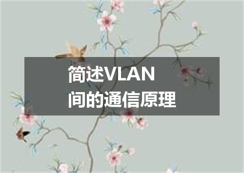 简述VLAN间的通信原理