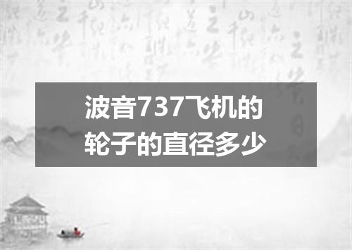 波音737飞机的轮子的直径多少