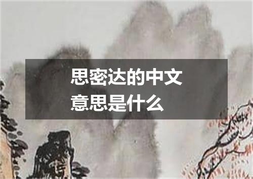 思密达的中文意思是什么