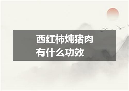 西红柿炖猪肉有什么功效