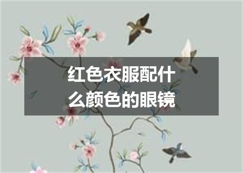 红色衣服配什么颜色的眼镜