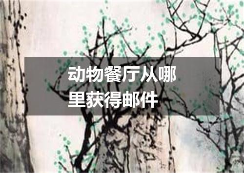 动物餐厅从哪里获得邮件