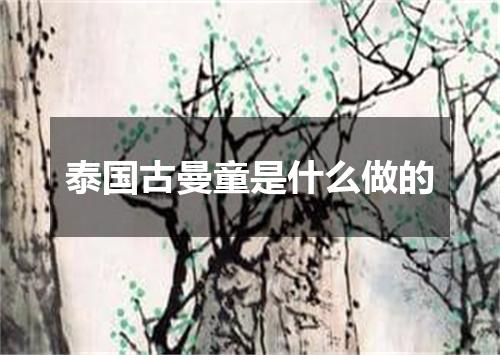 泰国古曼童是什么做的