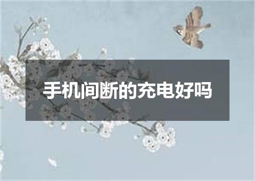 手机间断的充电好吗