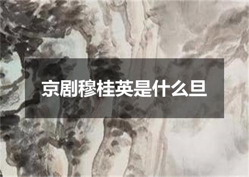 京剧穆桂英是什么旦