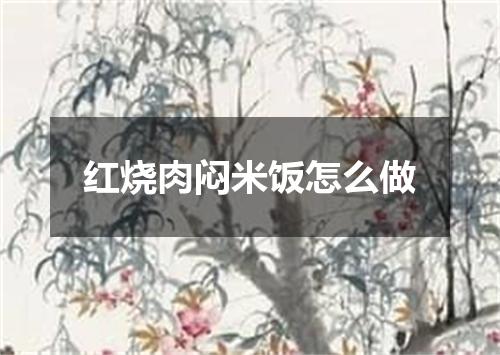 红烧肉闷米饭怎么做