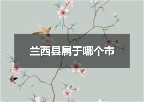 兰西县属于哪个市