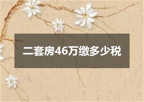 二套房46万缴多少税