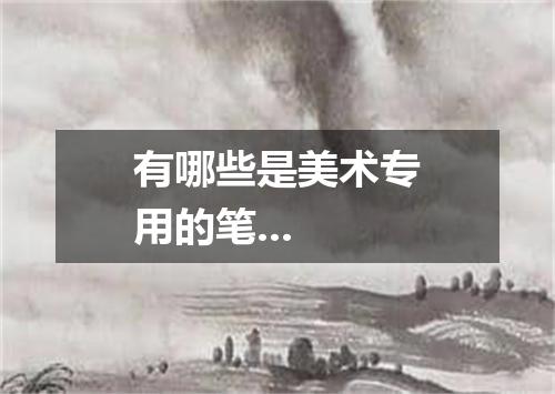 有哪些是美术专用的笔...
