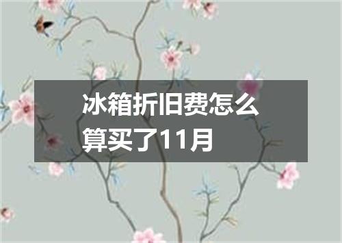 冰箱折旧费怎么算买了11月
