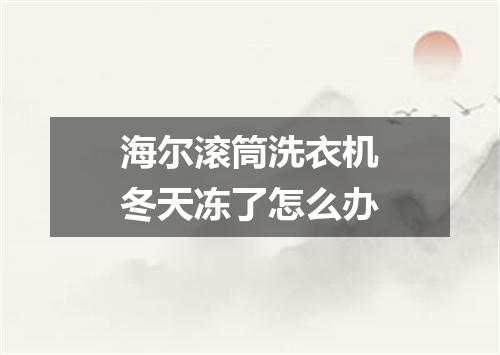 海尔滚筒洗衣机冬天冻了怎么办