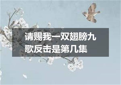 请赐我一双翅膀九歌反击是第几集