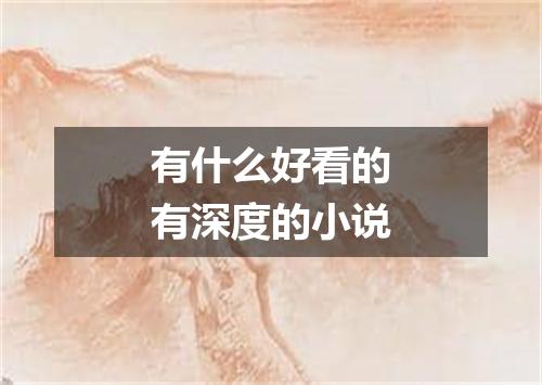 有什么好看的有深度的小说