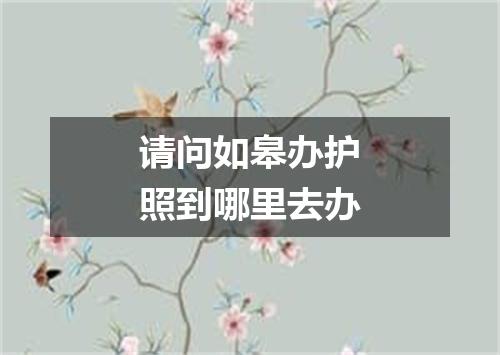 请问如皋办护照到哪里去办