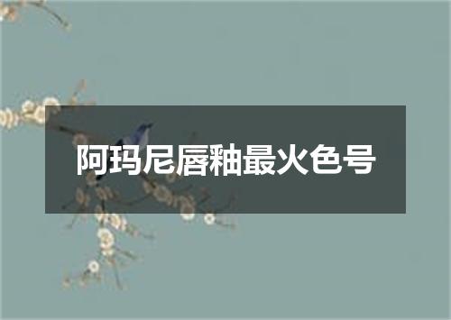 阿玛尼唇釉最火色号