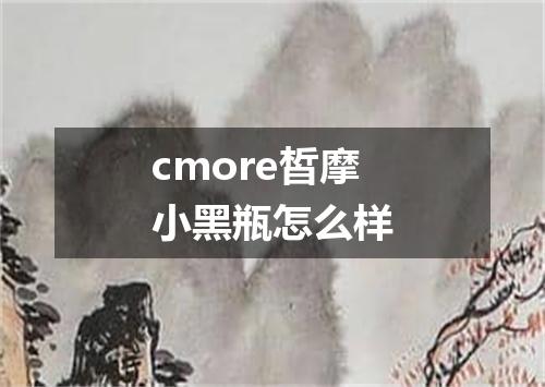 cmore皙摩小黑瓶怎么样
