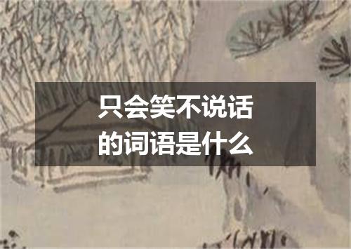 只会笑不说话的词语是什么