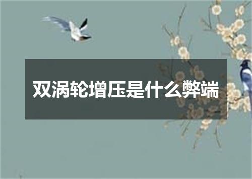 双涡轮增压是什么弊端