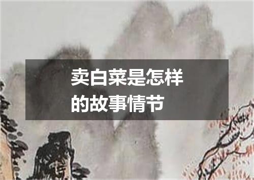 卖白菜是怎样的故事情节