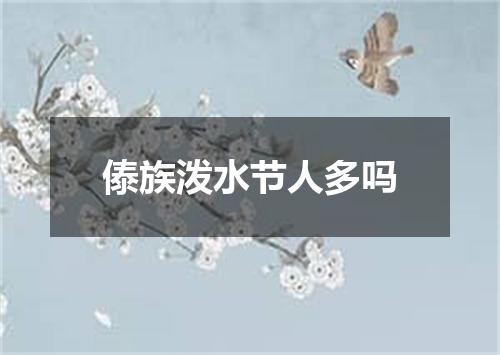 傣族泼水节人多吗