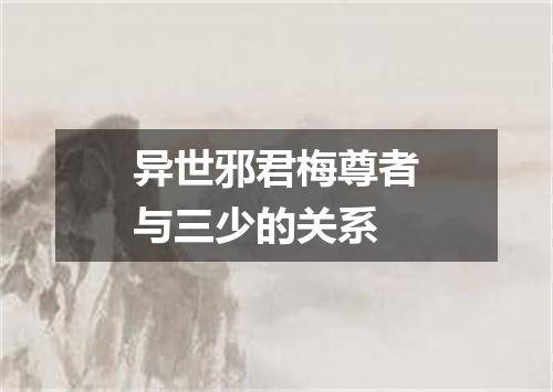 异世邪君梅尊者与三少的关系