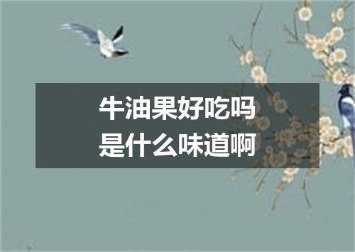 牛油果好吃吗是什么味道啊