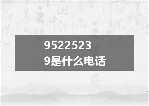 95225239是什么电话