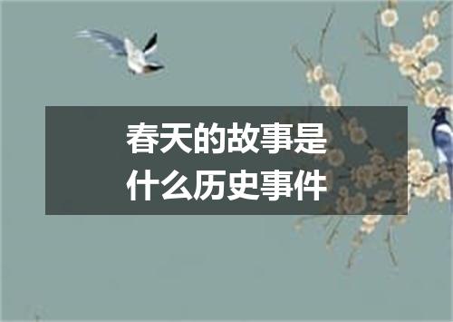 春天的故事是什么历史事件