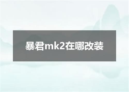 暴君mk2在哪改装