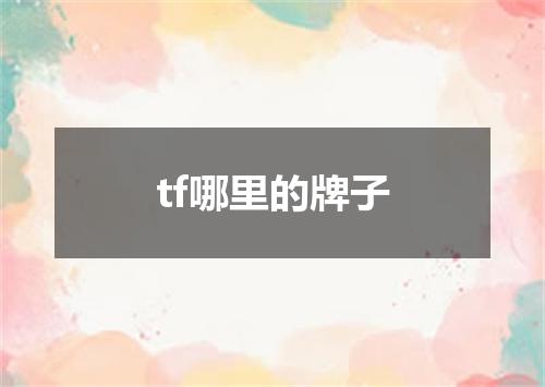 tf哪里的牌子