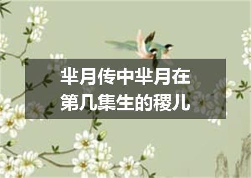 芈月传中芈月在第几集生的稷儿