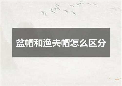 盆帽和渔夫帽怎么区分