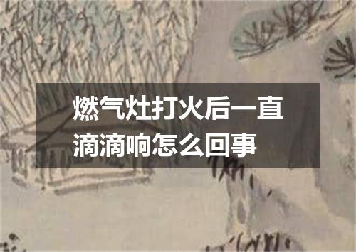 燃气灶打火后一直滴滴响怎么回事