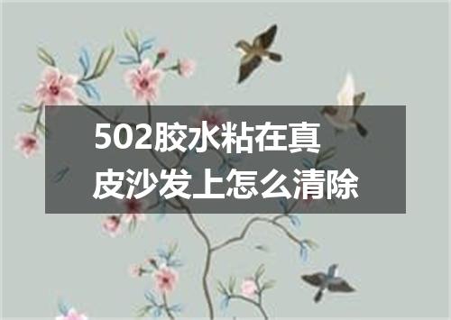 502胶水粘在真皮沙发上怎么清除