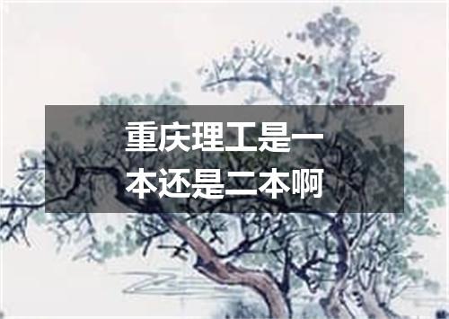 重庆理工是一本还是二本啊