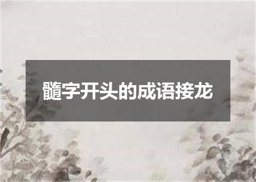 髓字开头的成语接龙