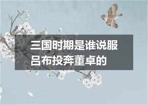 三国时期是谁说服吕布投奔董卓的