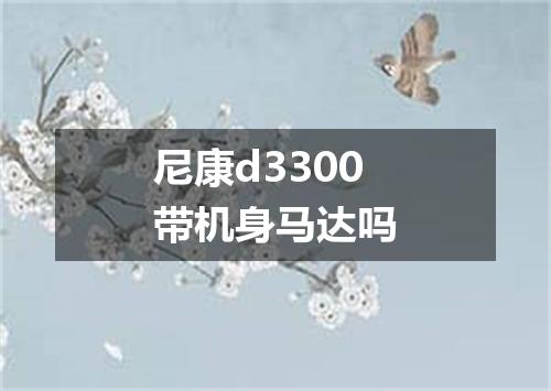尼康d3300带机身马达吗