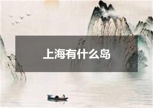 上海有什么岛