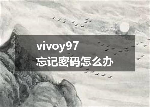 vivoy97忘记密码怎么办