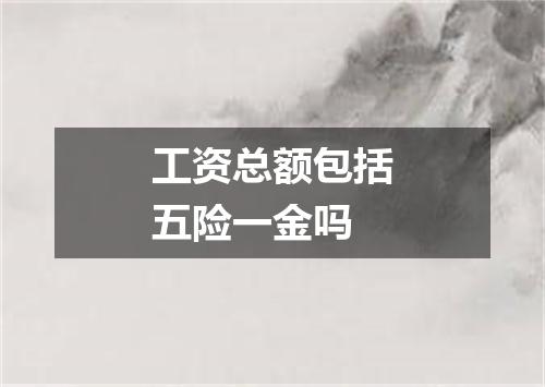 工资总额包括五险一金吗