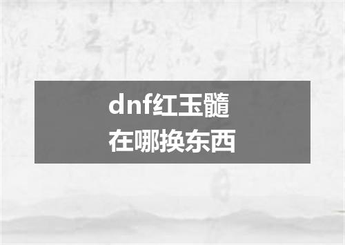 dnf红玉髓在哪换东西