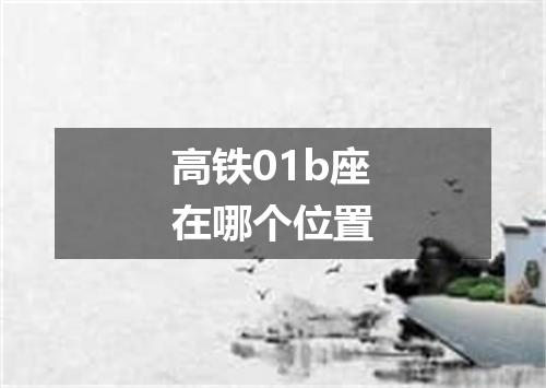 高铁01b座在哪个位置