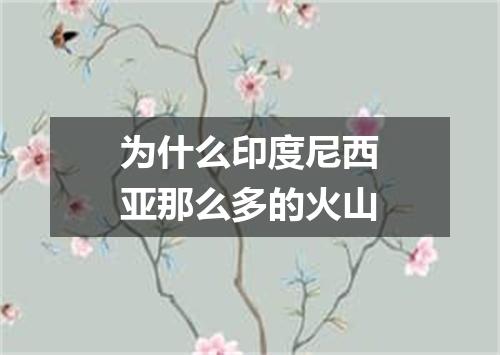 为什么印度尼西亚那么多的火山