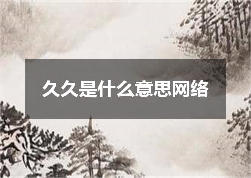 久久是什么意思网络