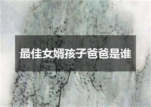 最佳女婿孩子爸爸是谁